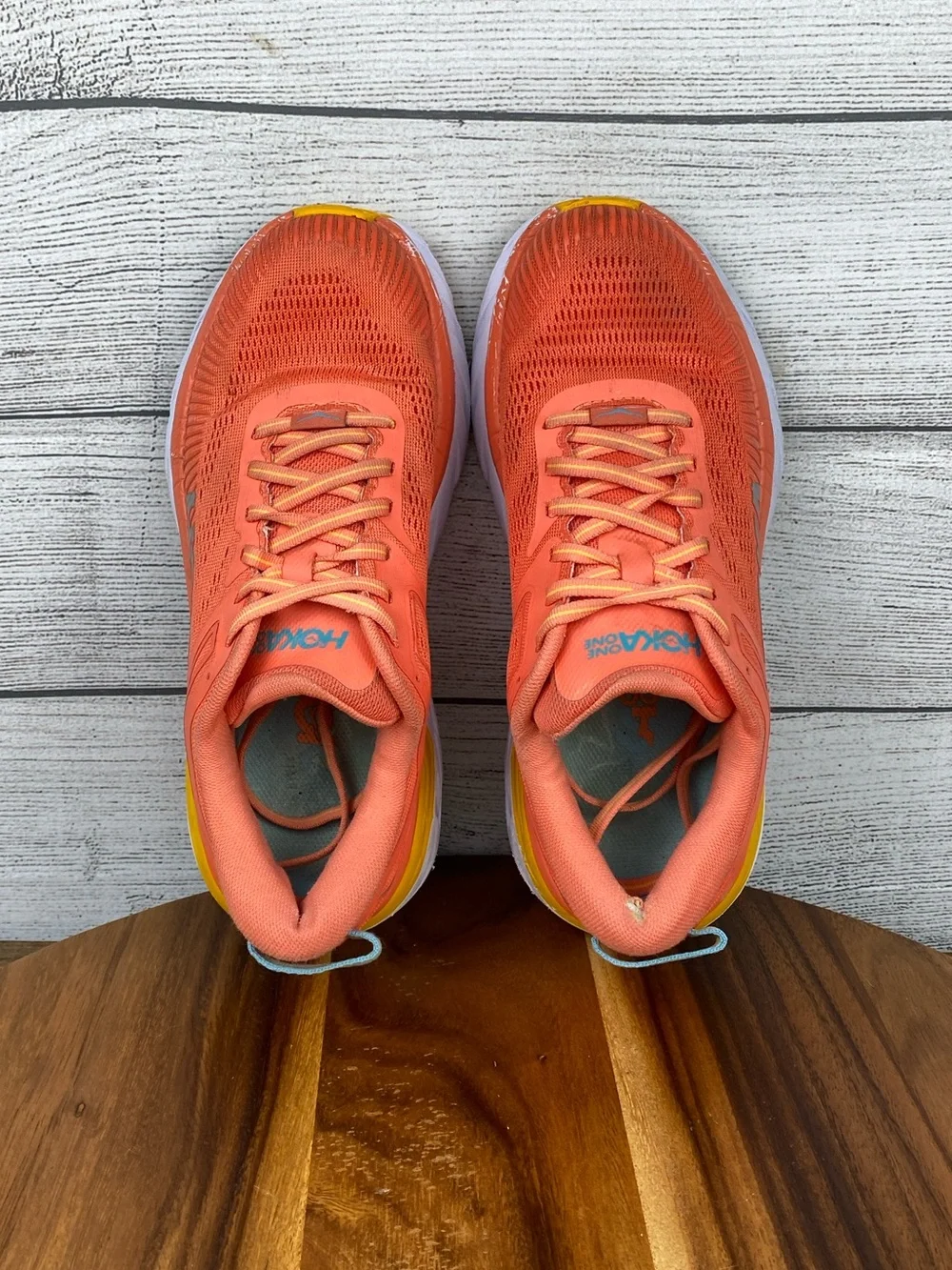 HOKA One One Bondi 7 Coastal Shade Orange Running Shoe Women’s Size 7